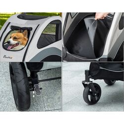 Carucior pentru caini PawHut D00-105V01GY (Grey/Black) Thumb