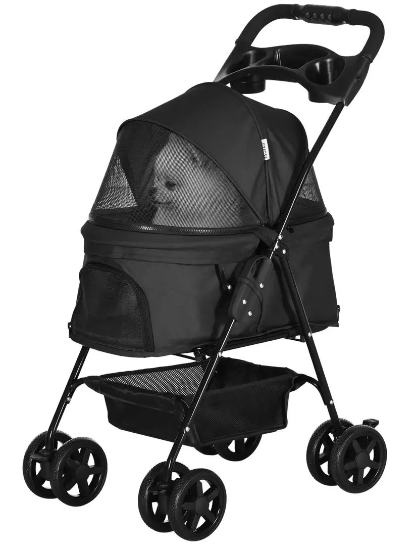 Коляска для собак PawHut D00-127BK (Black)