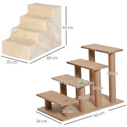 Scara pentru caini PawHut D06-091BG (Beige) Thumb