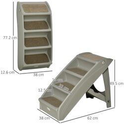 Лестница для собак PawHut D06-142GY (Grey) Thumb