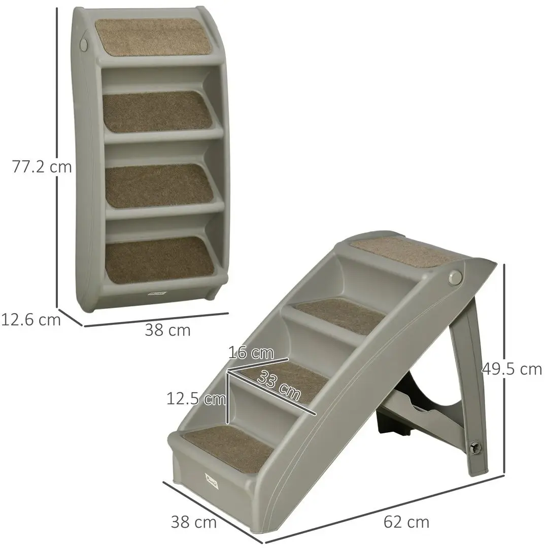 Лестница для собак PawHut D06-142GY (Grey)