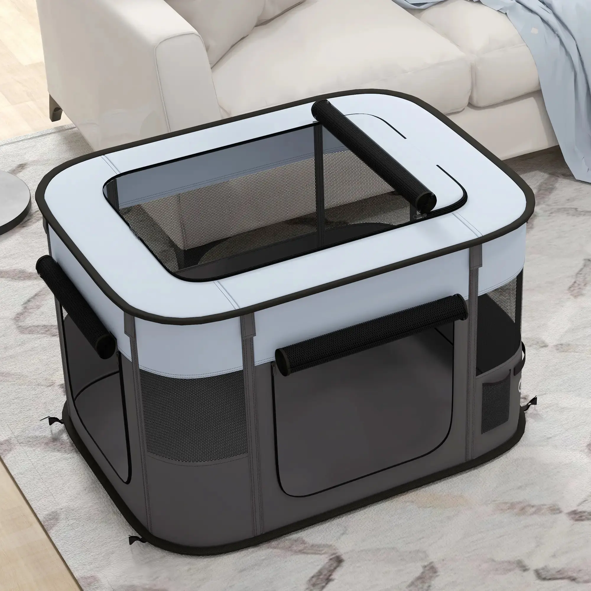 Manej pentru animale PawHut D06-217V01GY (Grey/Black)