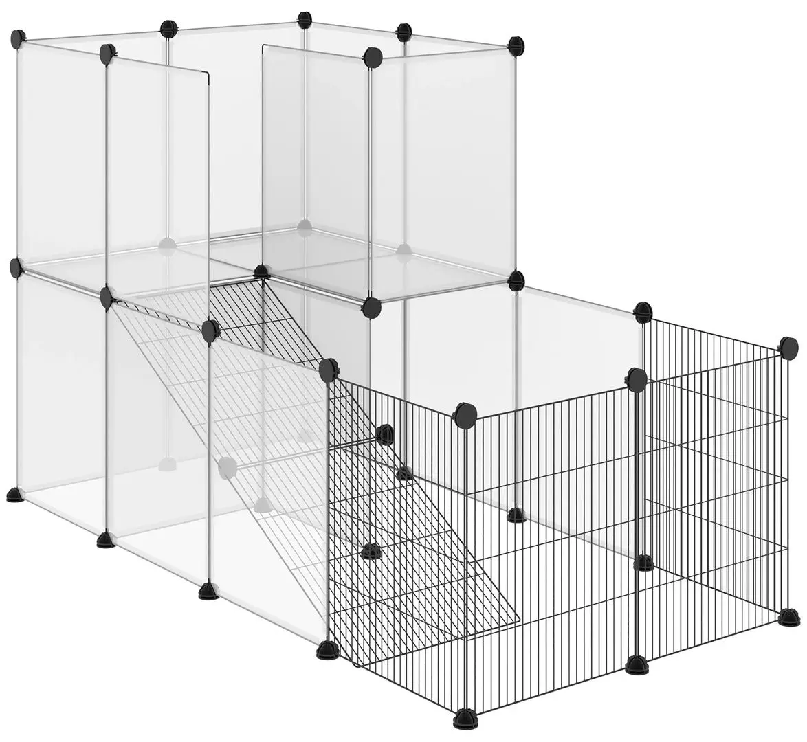 Модульная клетка для животных PawHut D51-259 140x70x90cm (Black)