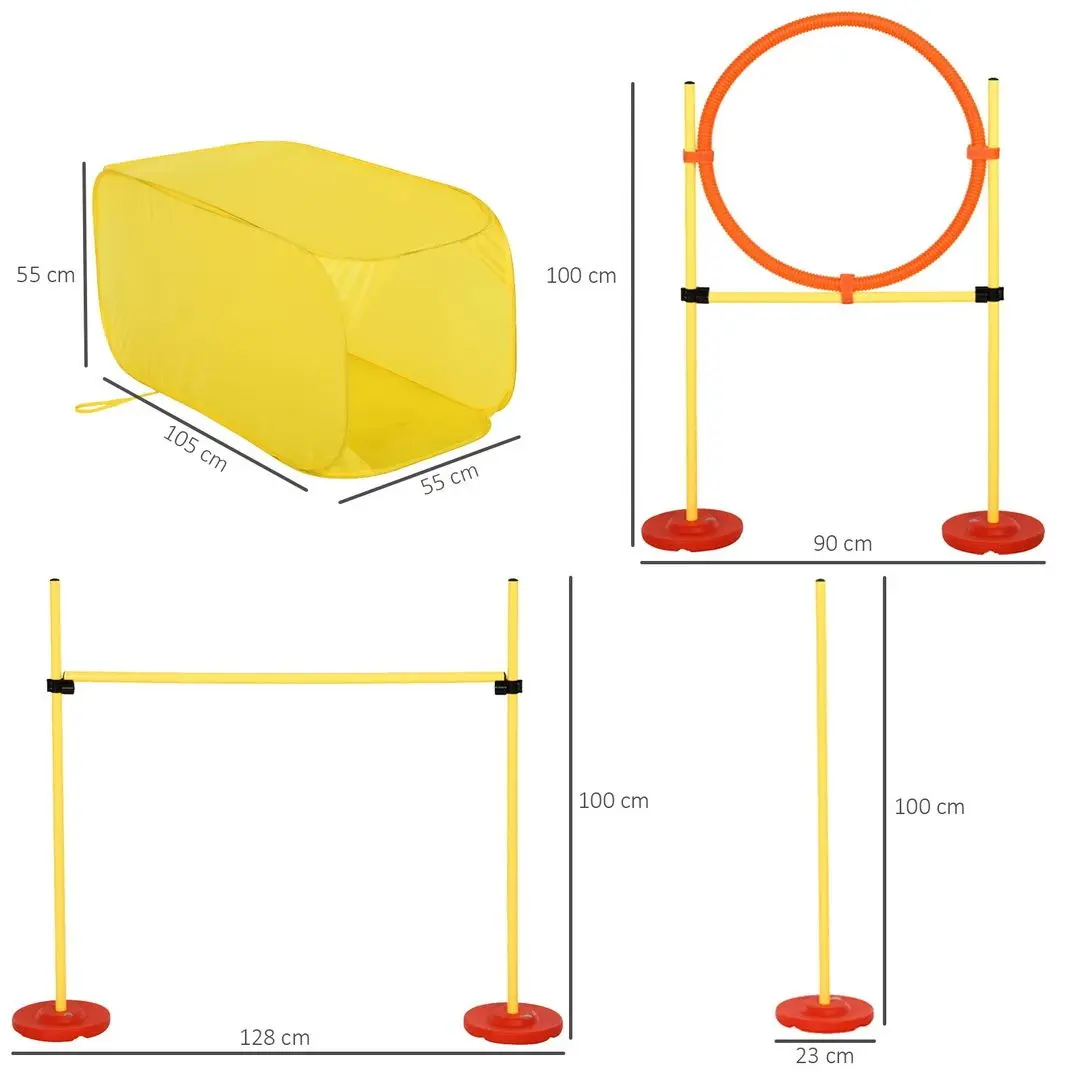 Набор Agility для дрессировки собак PawHut D07-024 (Yellow) - 2