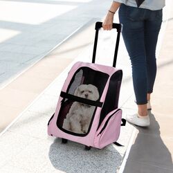 Carucior rucsac pentru animale PawHut D1-0080 (Pink) Thumb