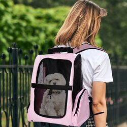 Carucior rucsac pentru animale PawHut D1-0080 (Pink) Thumb