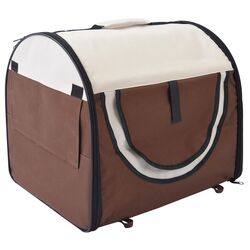 Geanta pentru transportarea animalelor PawHut D1-0101 (Brown/White)