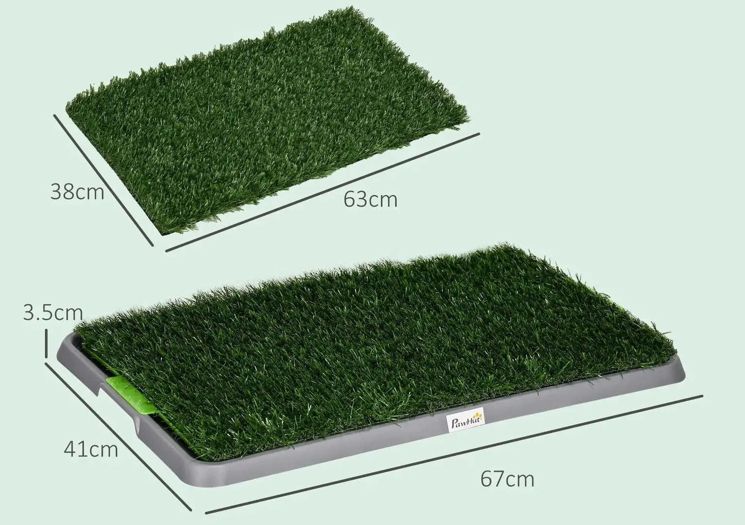 Туалет для собак PawHut D07-049V01GN (Green)