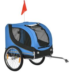 Remorca de bicicleta pentru animale PawHut B4-0003-008 (Blue/Black)