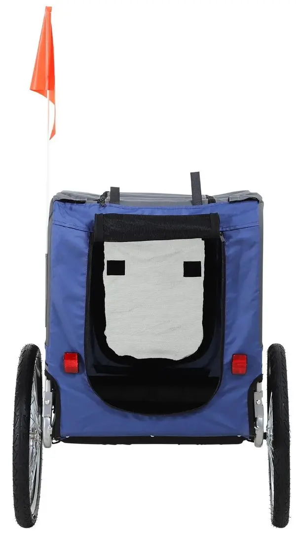 Remorca de bicicleta pentru animale PawHut D00-098BU (Blue/Grey) - 2