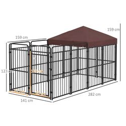 Загон для домашних животных PawHut D02-175V00BN (Black/Brown) Thumb