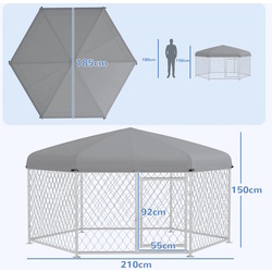 Загон для домашних животных PawHut D02-181V04SR (Silver/Grey) Thumb