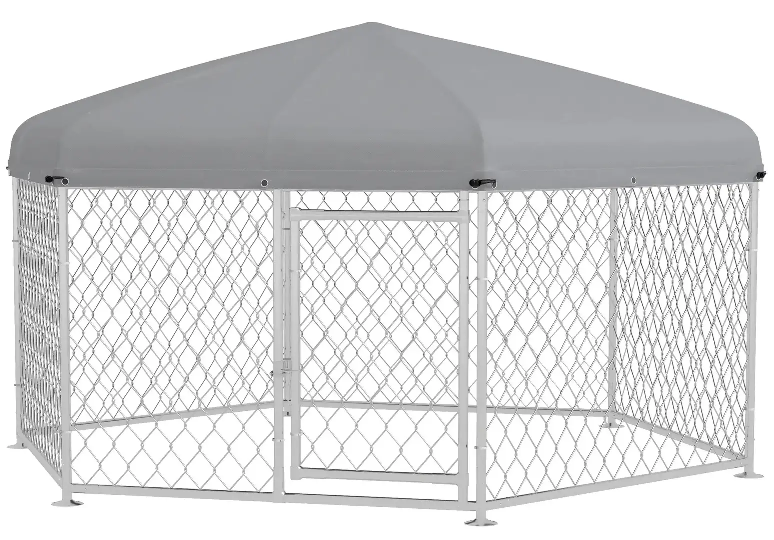 Загон для домашних животных PawHut D02-181V04SR (Silver/Grey)