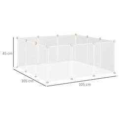 Загон для домашних животных PawHut D06-101 (White) Thumb