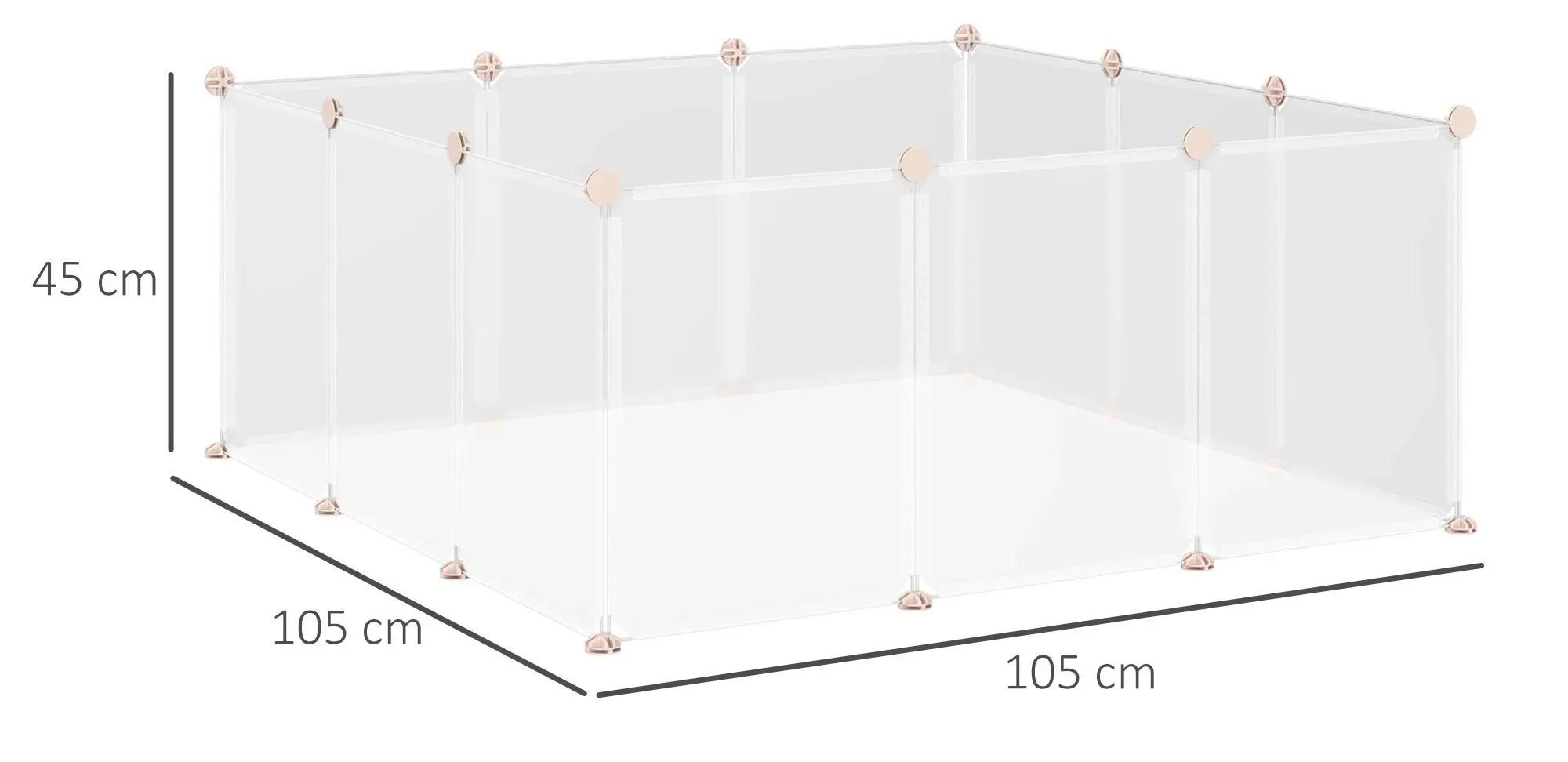 Загон для домашних животных PawHut D06-101 (White)