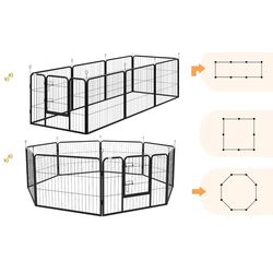 Загон для домашних животных PawHut D06-107V02BK (Black) Thumb