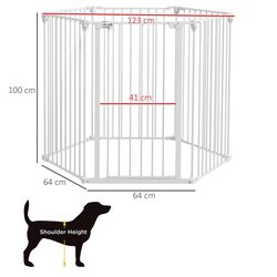 Загон для домашних животных PawHut D06-187V00WT (White) Thumb
