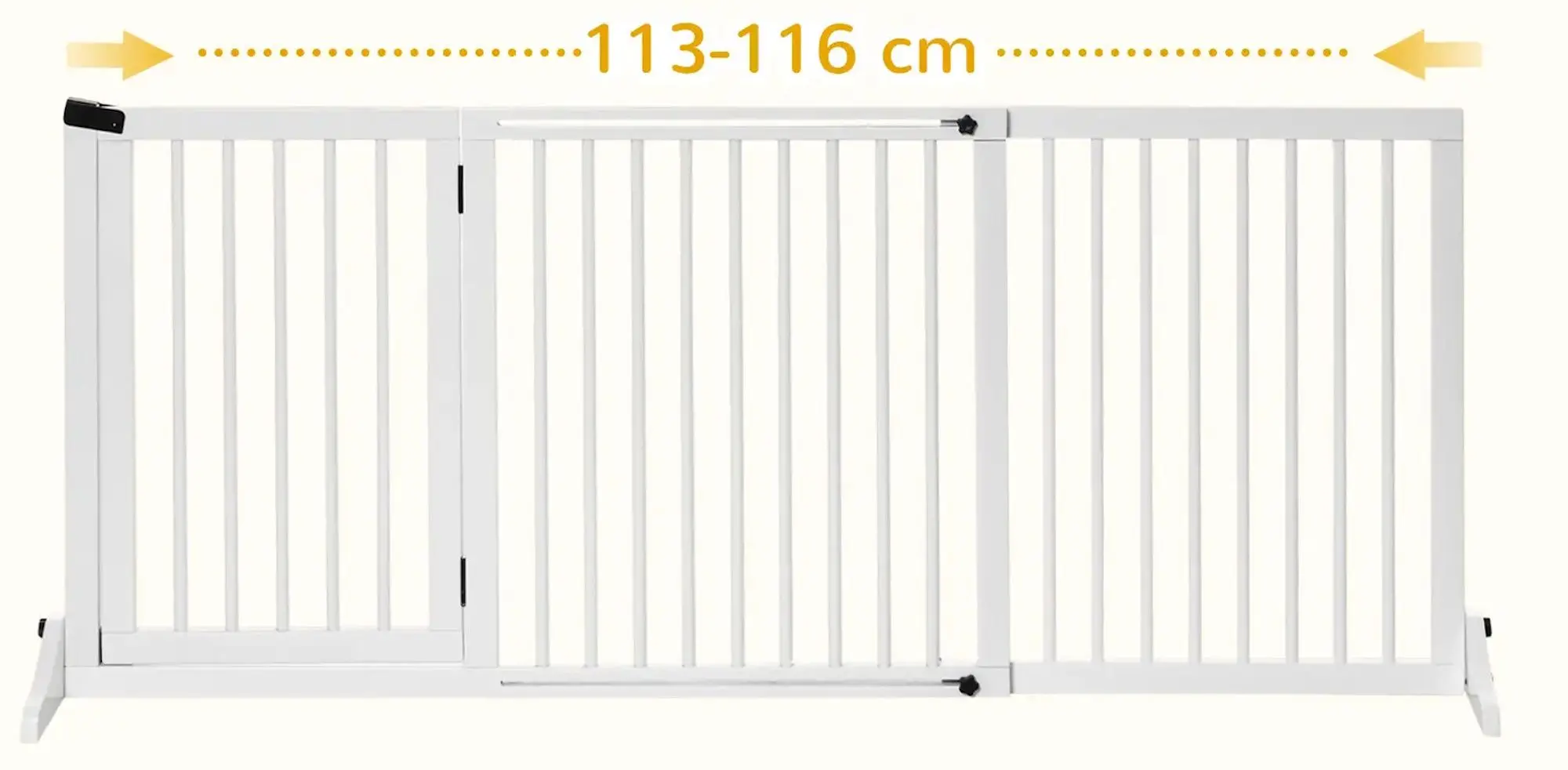 Bariera de protectie pentru animale PawHut D06-079V01WT (White)