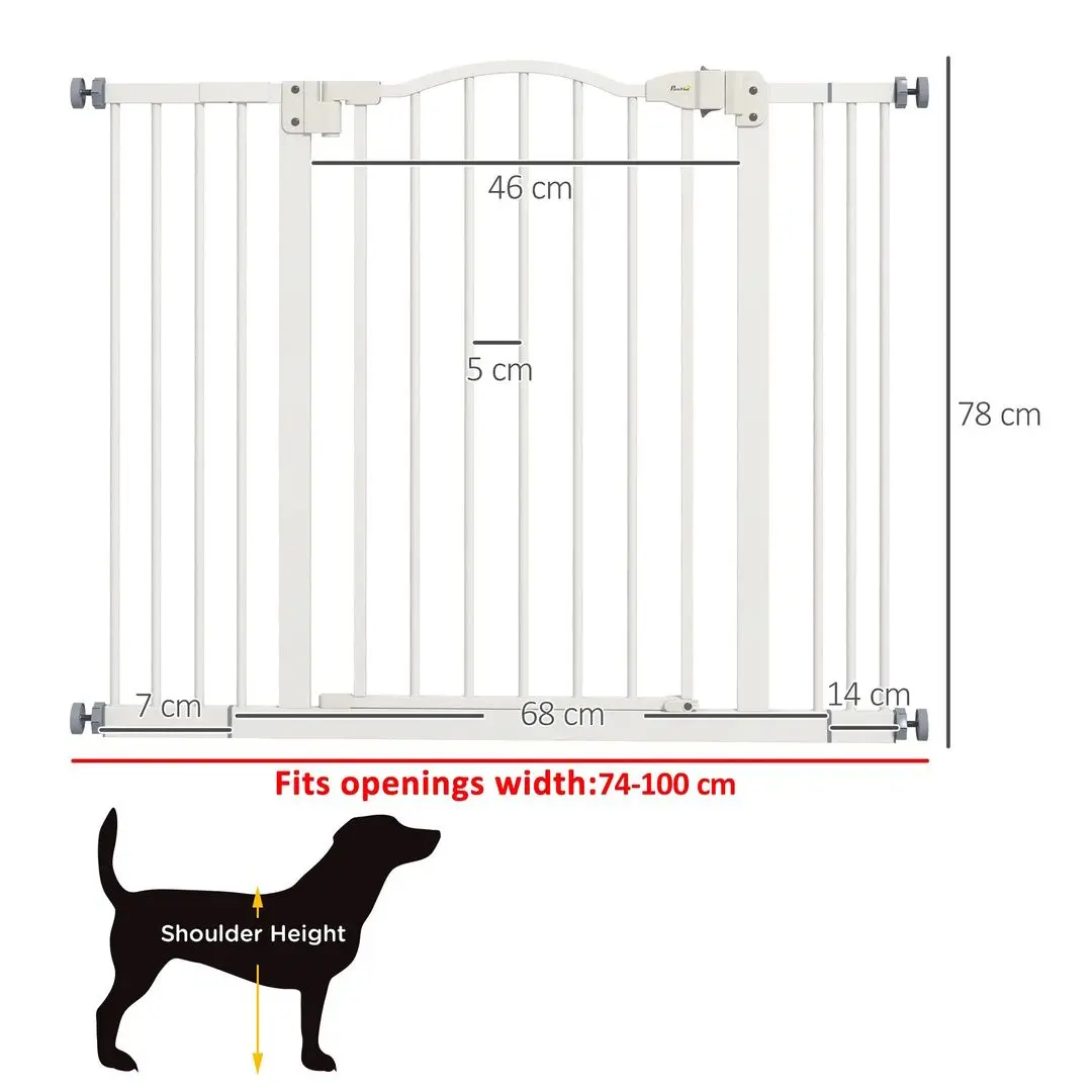 Bariera de protectie pentru animale PawHut D06-094V07WT (White)