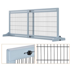 Bariera de protectie pentru animale PawHut D06-119GY (Grey) Thumb