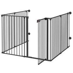 Bariera de protectie pentru animale PawHut D06-189V00BK (Black) Thumb