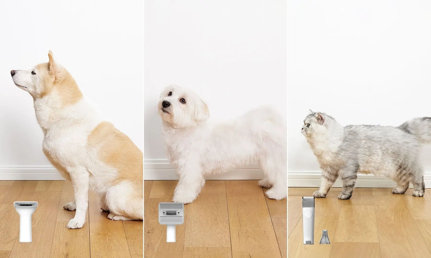 Набор для ухода за домашними животными 5в1 Petkit FurWaker (Grey/Pink)