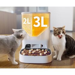 Hranitor inteligent cu camera video pentru animale de companie Petkit YumShare Dual-hopper (White) Thumb