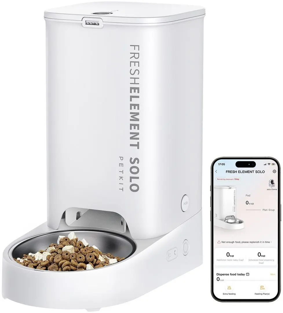 Hranitor inteligent pentru animale de companie Petkit Fresh Element Solo (White)