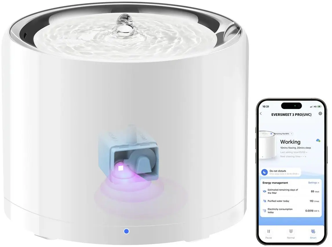 Умный питьевой танчик Petkit Eversweet 3 Pro UVC (White)