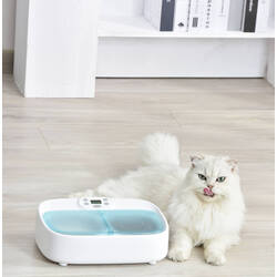 Умная автоматическая кормушка для домашних животных Petoneer Two-Meal Feeder (White) Thumb