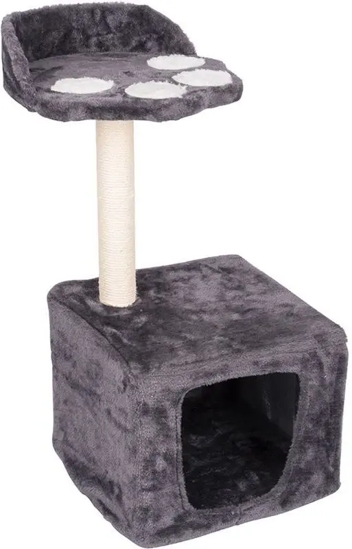 Ansamblu de joaca pentru pisici Cat Comfort 68cm (Gray/White)