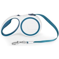 Поводок автоматический Petsi TR-1036 BW (White/Blue) Thumb