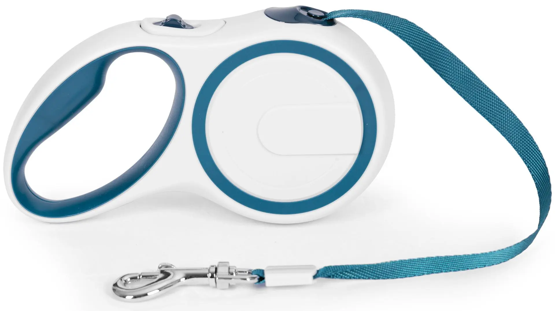 Поводок автоматический Petsi TR-1036 BW (White/Blue)