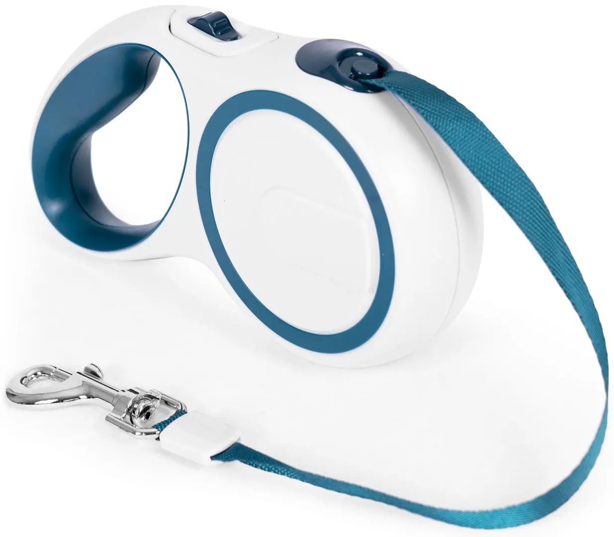 Поводок автоматический Petsi TR-1036 BW (White/Blue)