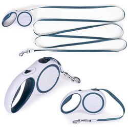 Поводок автоматический Petsi TR-1036 BW (White/Blue) Thumb