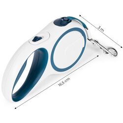 Поводок автоматический Petsi TR-1036 BW (White/Blue) Thumb