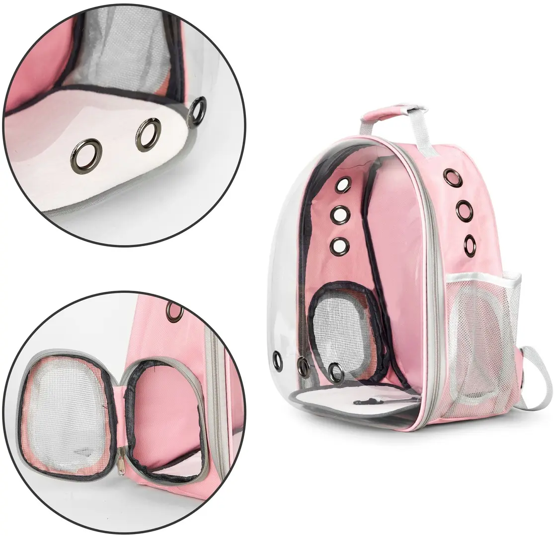 Рюкзак-переноска для домашних животных Petsi ME04-02 (Pink)