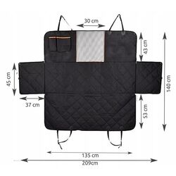 Автомобильный чехол-коврик для собак Purlov MP5403 (Black) Thumb