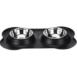 Bol dublu pentru animale Purlov 21632 (Black)