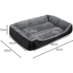 Лежак для собак Purlov 24288 (Black/Grey) Thumb