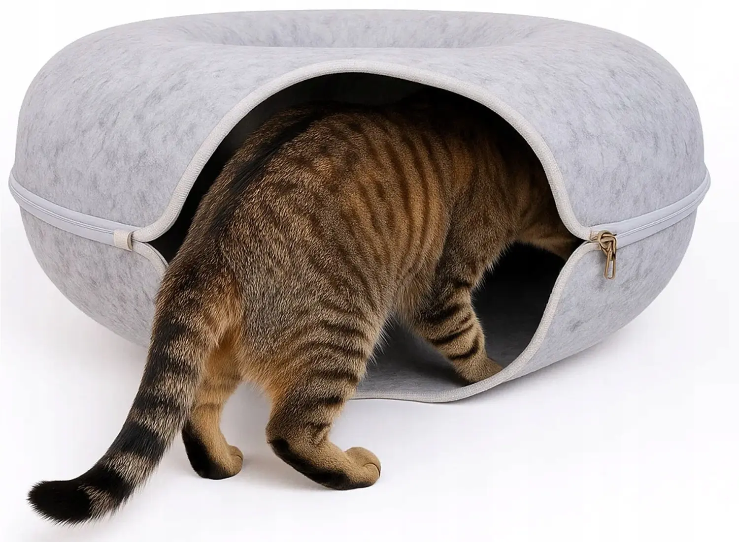 Pat tunel pentru pisici Purlov 25810 (Grey)