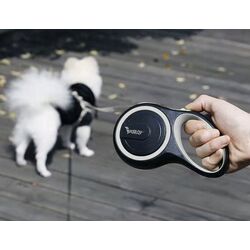 Поводок автоматический Purlov 19788 (Black/Grey) Thumb