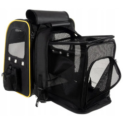 Рюкзак-переноска для домашних животных Purlov 23185 (Black) Thumb