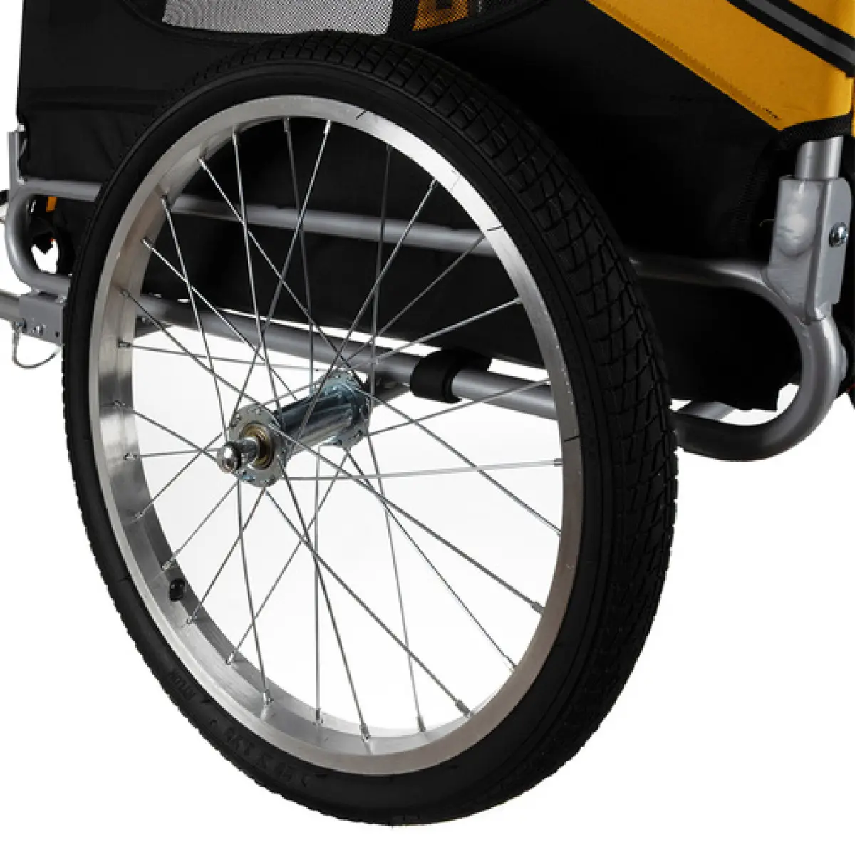 Велосипедный прицеп для животных Purlov 25373 (Black/Yellow) - 3