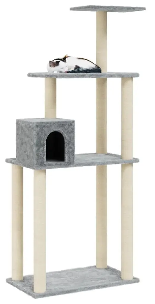 Игровой комплекс для кошек VidaXL 171477 (Light Grey)