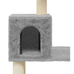 Игровой комплекс для кошек VidaXL 171477 (Light Grey) Thumb