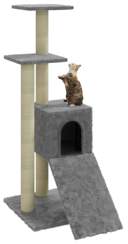 Игровой комплекс для кошек VidaXL 171513 (Light Grey)