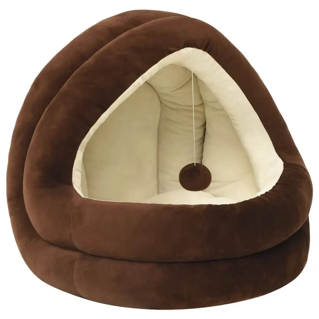Culcus pentru animale VidaXL 171399 (Brown/Cream)
