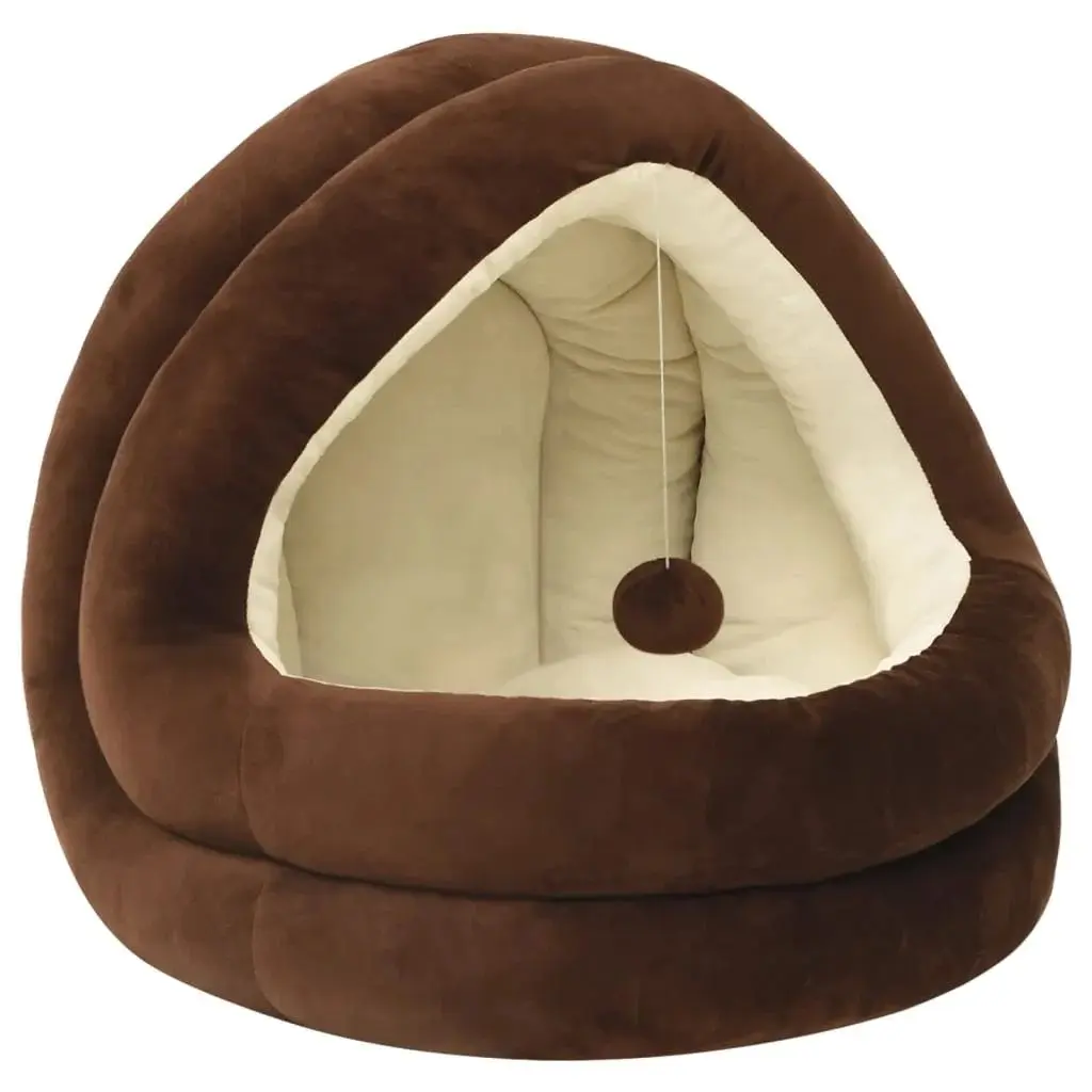 Culcus pentru animale VidaXL 171400 (Brown/Cream)