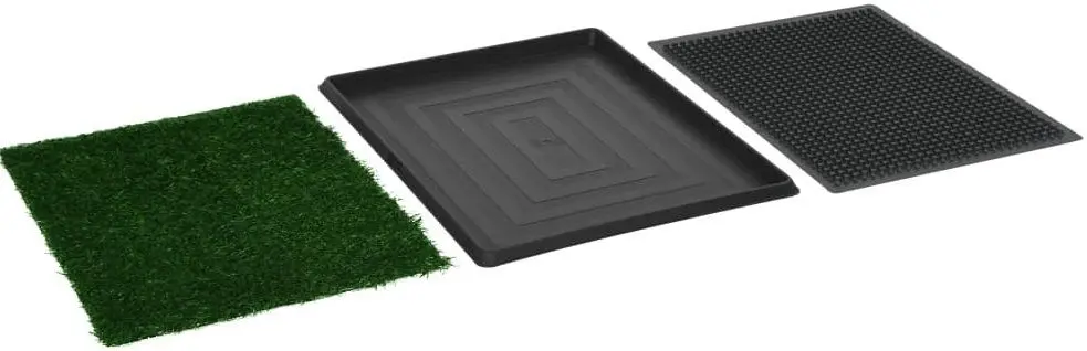 Туалет для домашних животных VidaXL 170768 (Green/Black)